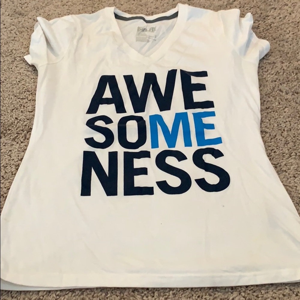 NIKE DRI-FIT Women’s “awesoME” shirt size Large.